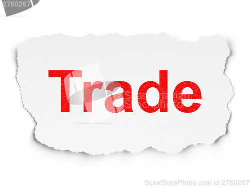 Image of Business concept: Trade on Paper background