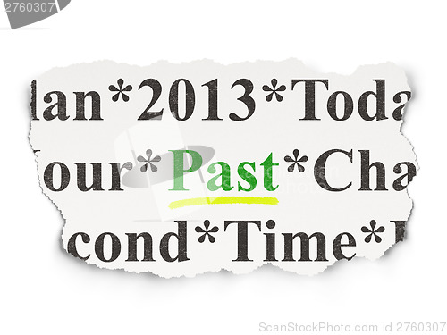 Image of Timeline concept: Past on Paper background