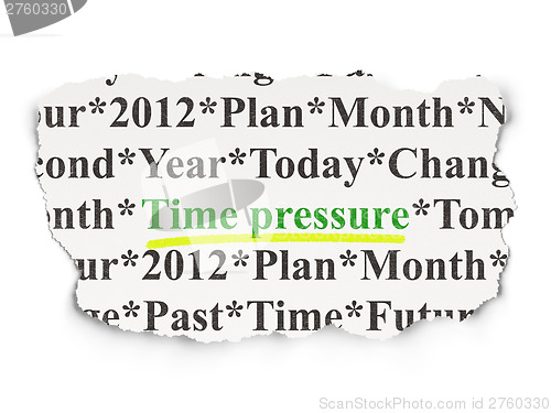 Image of Timeline concept: Time Pressure on Paper background