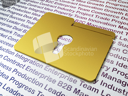 Image of Business concept: Golden Folder