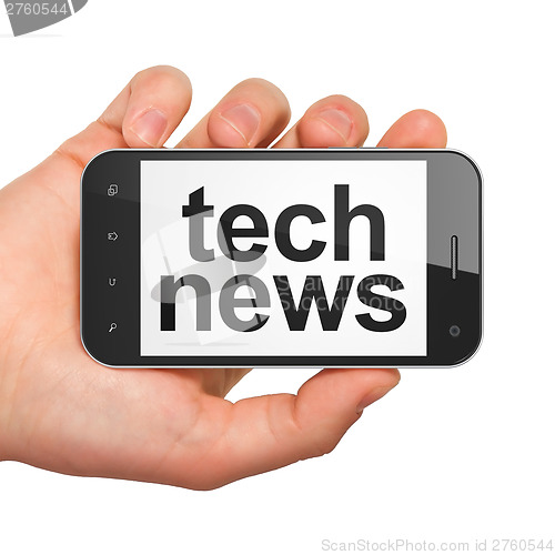 Image of News concept: Tech News on smartphone