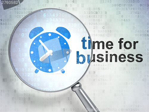 Image of Alarm Clock and Time for Business