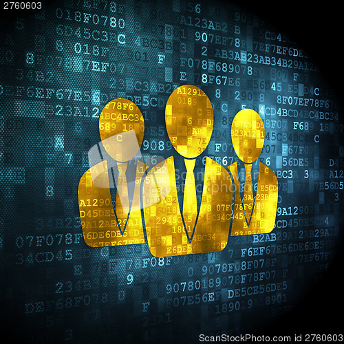 Image of Business concept: Business People on digital background