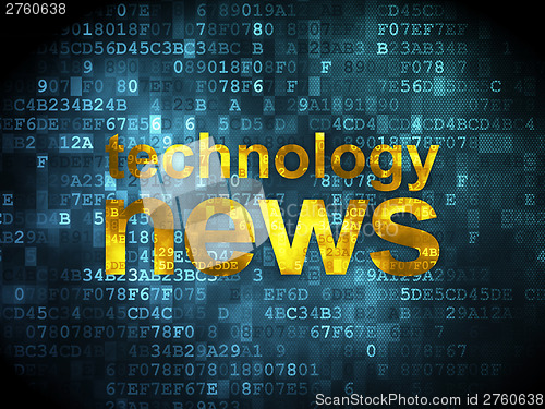 Image of News concept: Technology News on digital background