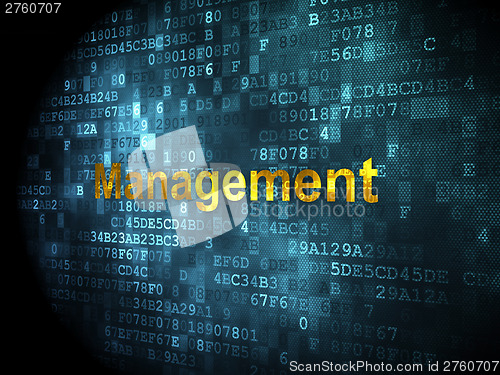 Image of Finance concept: Management on digital background