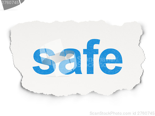 Image of Security concept: Safe on  background