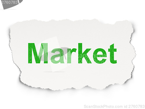 Image of Finance concept: Market on Paper background