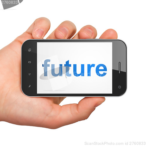 Image of Timeline concept: Future on smartphone