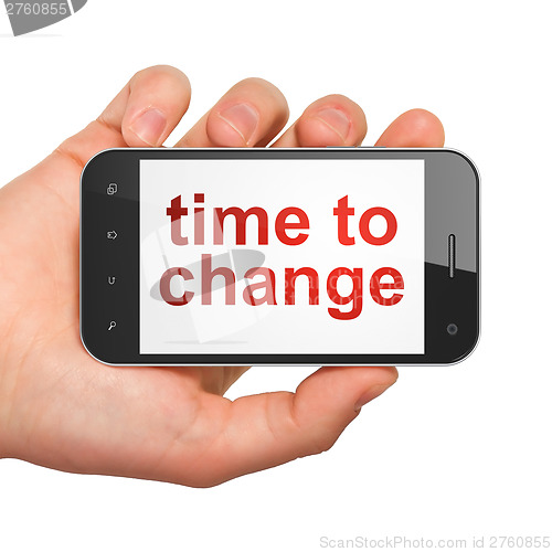 Image of Timeline concept: Time to Change on smartphone