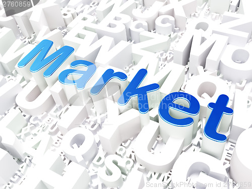 Image of Business concept: Market on alphabet background