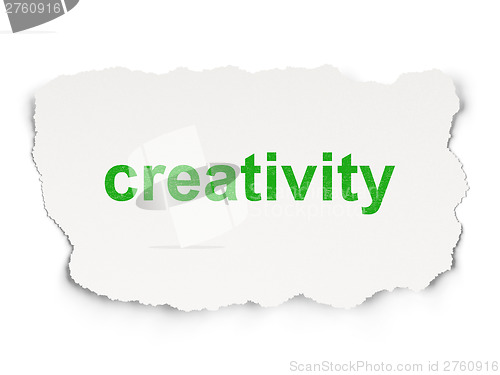 Image of Advertising concept: Creativity on  background