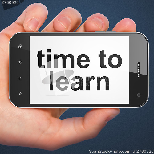 Image of Timeline concept: Time to Learn on smartphone
