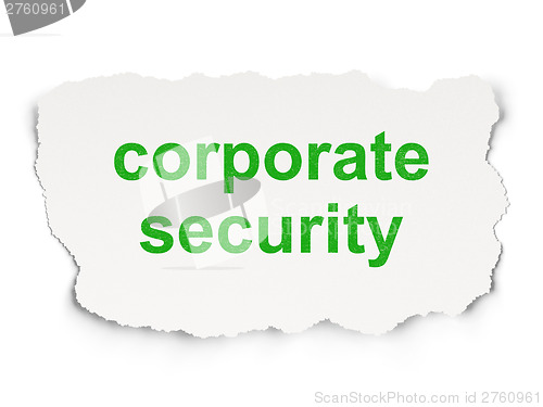 Image of Safety concept: Corporate Security on  background