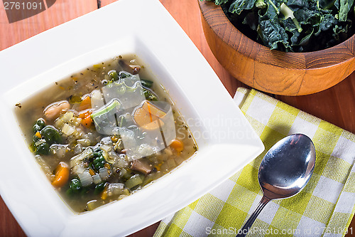 Image of White Bean and Kale soup