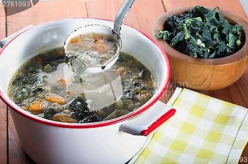 Image of White Bean and Kale soup
