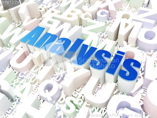 Image of Marketing concept: Analysis on alphabet