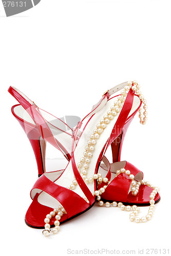 Image of Red dancing shoes