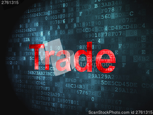 Image of Finance concept: Trade on digital background