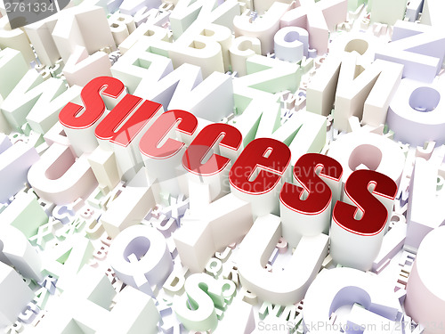 Image of Business concept: Success on alphabet