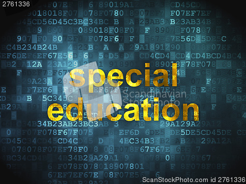 Image of Education concept: Special Education on digital background