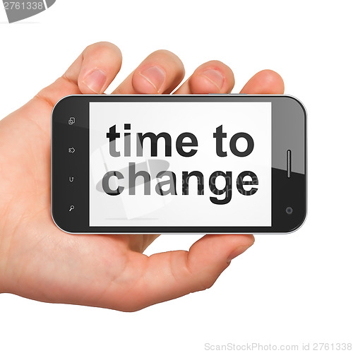 Image of Timeline concept: Time to Change on smartphone