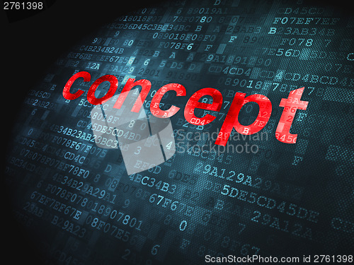 Image of Advertising concept: Concept on digital background