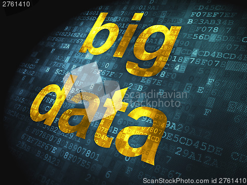 Image of Information concept: Big Data on digital background