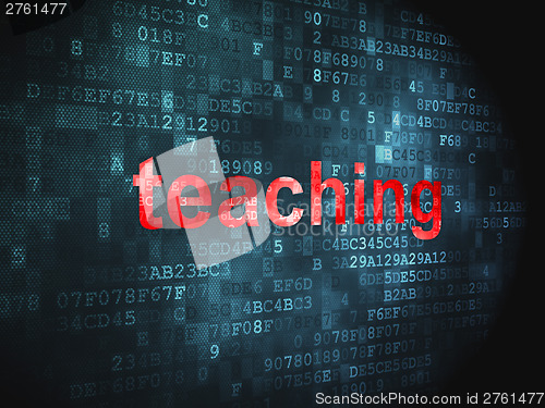 Image of Education concept: Teaching on digital background