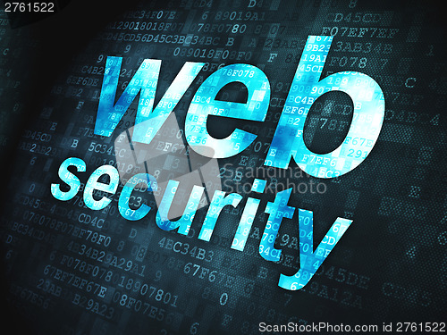 Image of SEO web design concept: Web Security on digital background