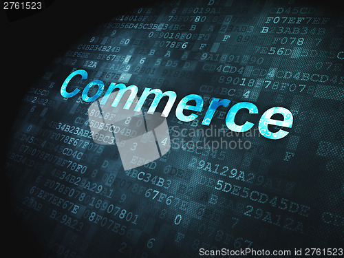 Image of Business concept: Commerce on digital background