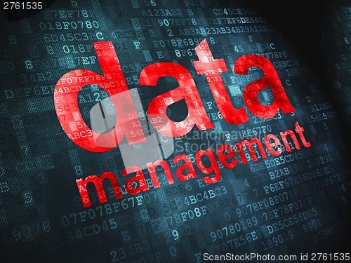 Image of Data concept: Data Management on digital background