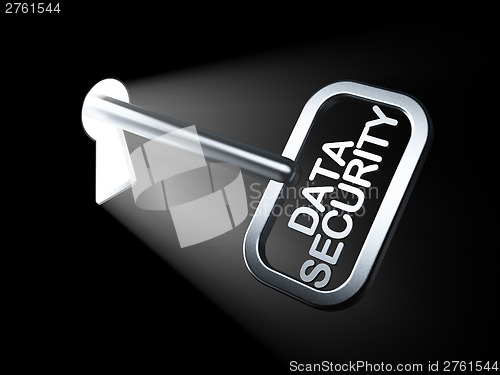 Image of Safety concept: Data Security on key