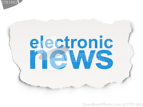 Image of News concept: Electronic News