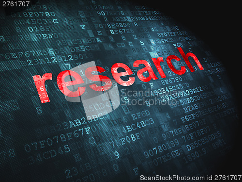 Image of Marketing concept: Research on digital background