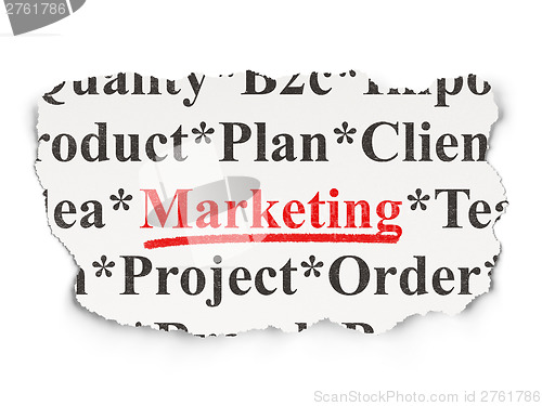 Image of Advertising concept: Marketing on