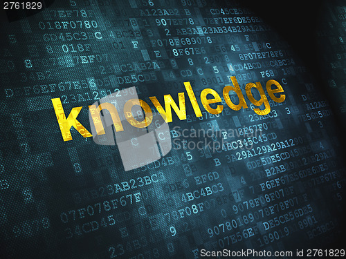 Image of Education concept: Knowledge on digital background