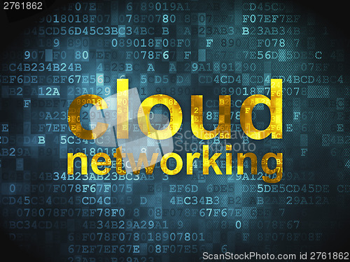 Image of Cloud computing technology, networking concept: Cloud Networking