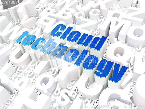 Image of Cloud computing technology, networking concept: Cloud Technology