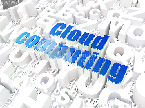 Image of Cloud computing technology, networking concept: Cloud Computing