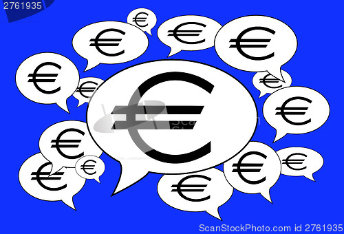 Image of Communication and business concept - Speech cloud