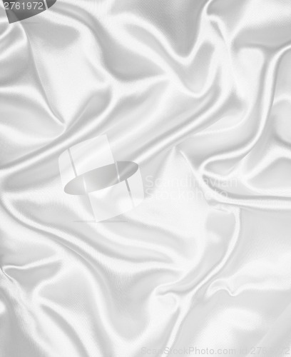 Image of Smooth elegant white silk as wedding background