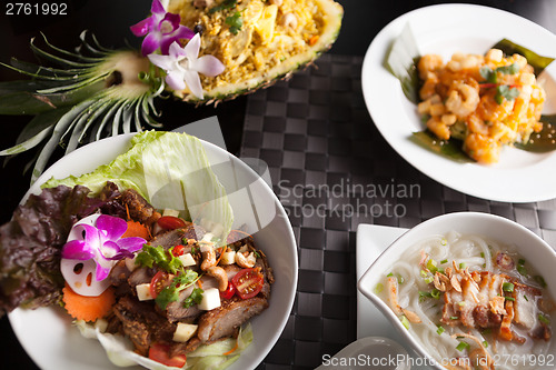 Image of Variety of Thai Food Dishes