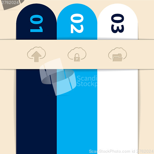 Image of Infographic background with place for text and  symbols