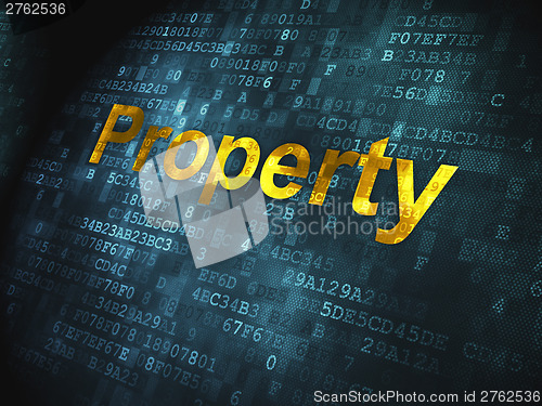 Image of Business concept: Property on digital background