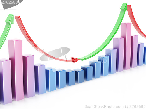 Image of Business chart 3d