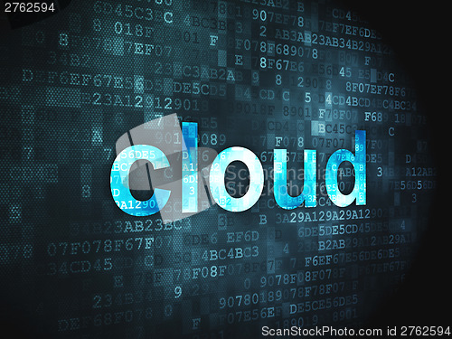 Image of networking concept: Cloud on digital