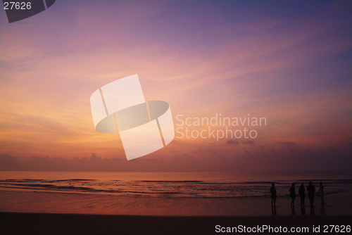 Image of sunrise on a beach