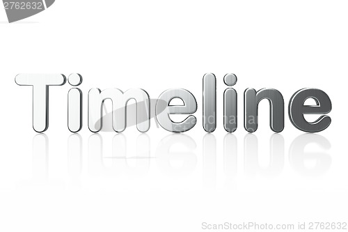 Image of Timeline concept: 3d word Timeline