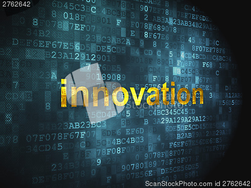 Image of Business concept: Innovation on digital background