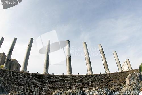 Image of ancient ruins columns rome